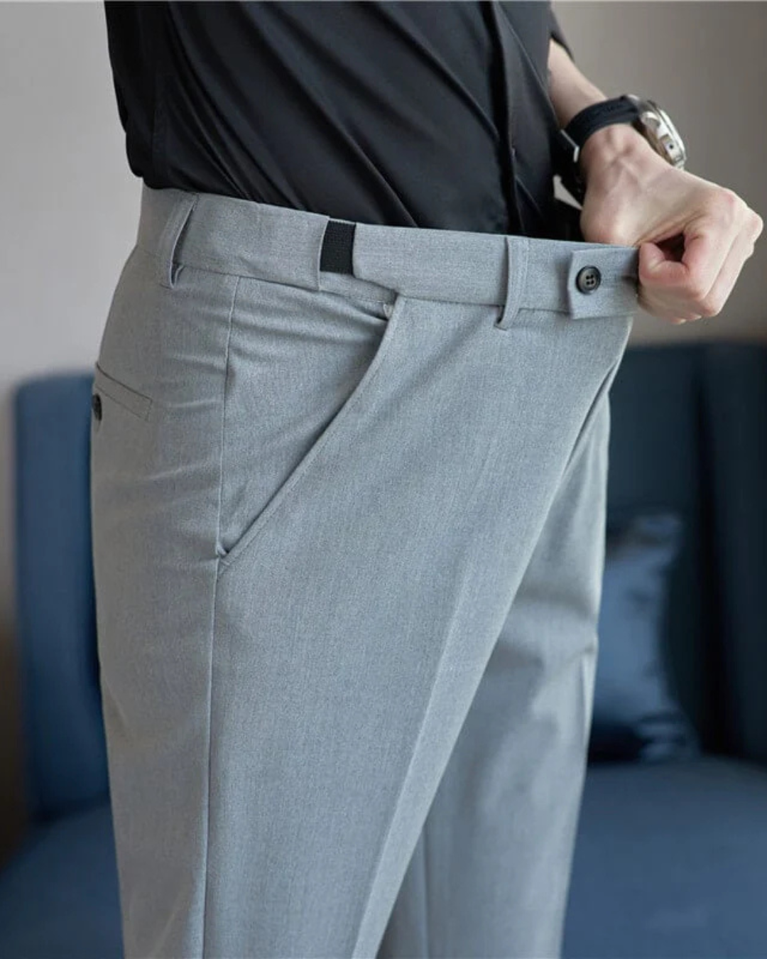 Pantalones Casuales con Cintura Elástica para Hombre
