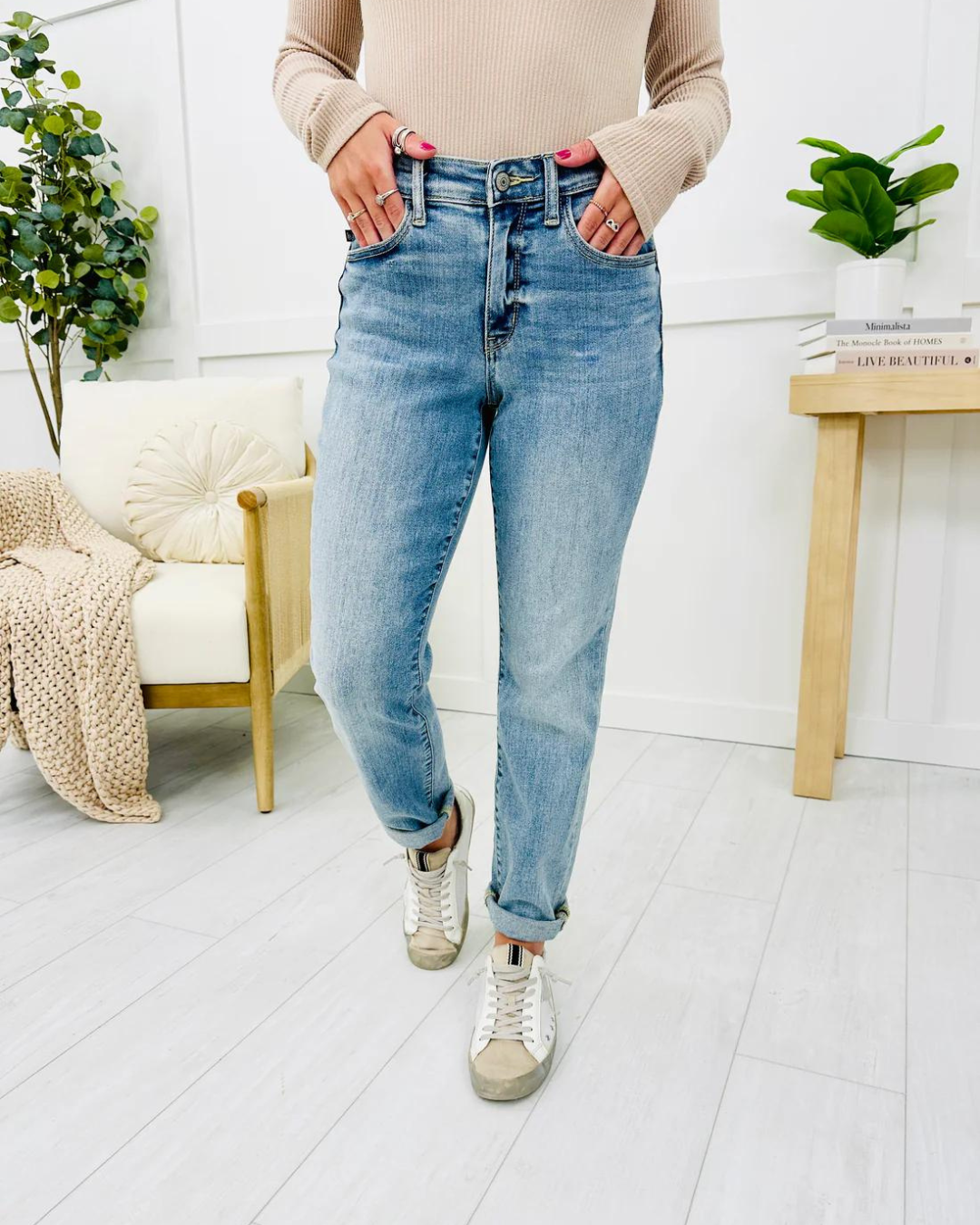 Pantalón Vaquero de Tiro Medio