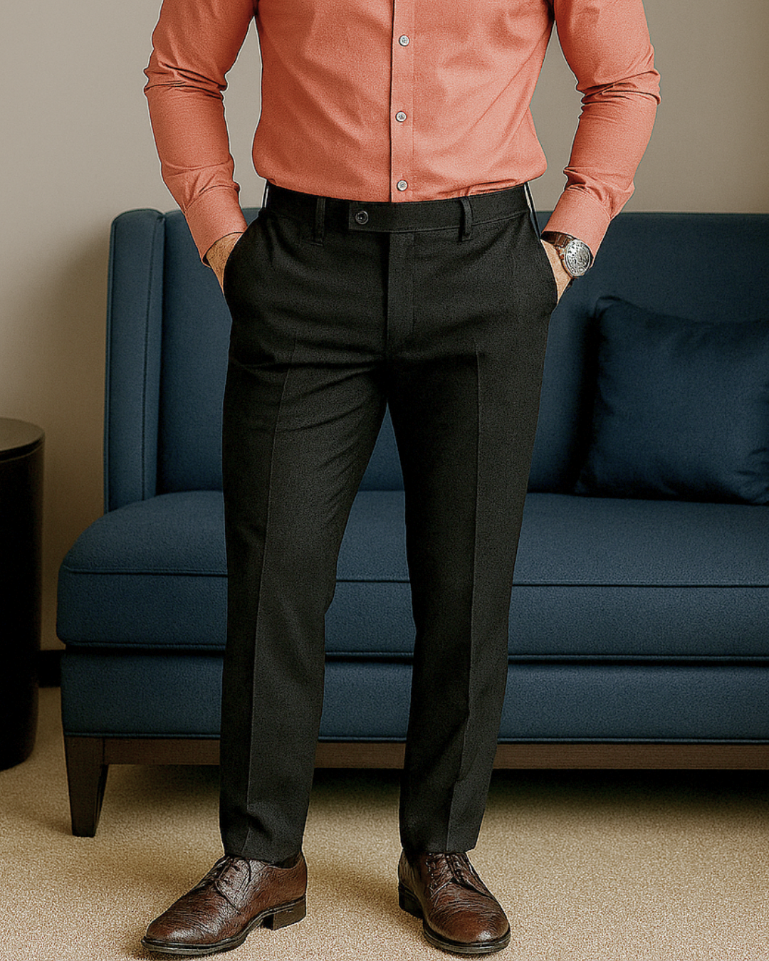 Pantalones Casuales con Cintura Elástica para Hombre