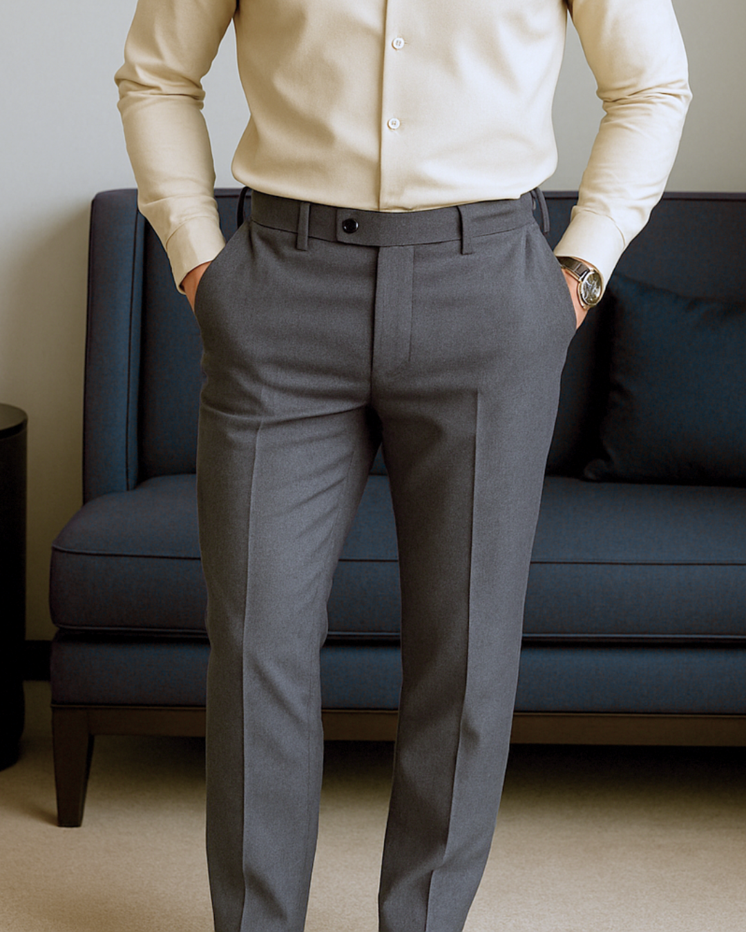 Pantalones Casuales con Cintura Elástica para Hombre