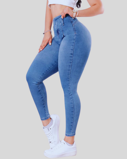 Jeans Efecto Push Up levanta Glúteos