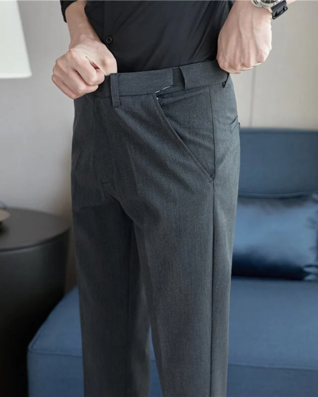 Pantalones Casuales con Cintura Elástica para Hombre